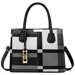 COCIFER Purses and Handbags for Women Shoulder Tote Bags Top Handle Satchel (XMQB888) - Dark Gray