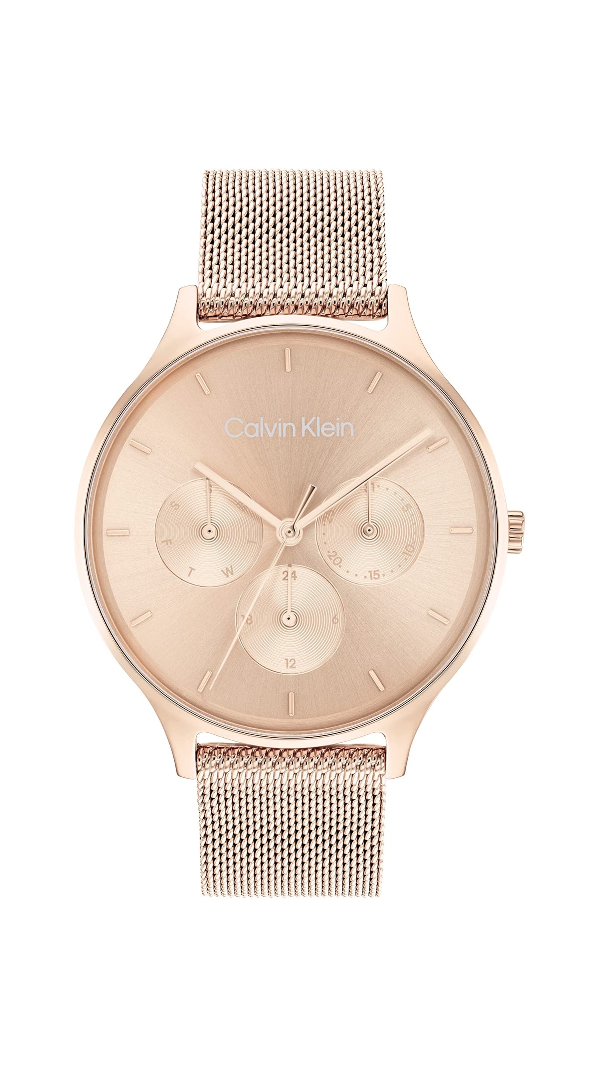 Calvin Klein TIMELESS MESH MF Women's Watch, Analog -Rose Gold