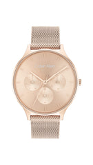 Calvin Klein TIMELESS MESH MF Women's Watch, Analog -Rose Gold