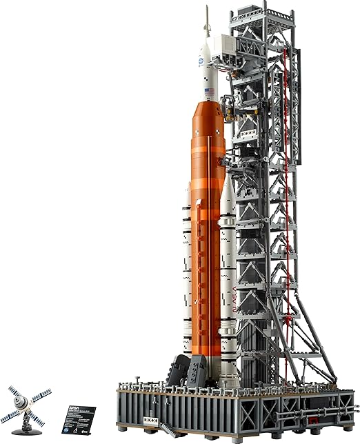 LEGO Icons NASA Artemis Space Launch System Set, Model Kit for Adults to Build, Includes an Orion Capsule and Launch Tower, Home and Office Desk Decor, Gifts for Men, Women, Him or Her 10341