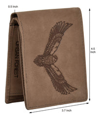 URBAN FOREST Zeus Vintage Tobacco Leather Wallet for Men