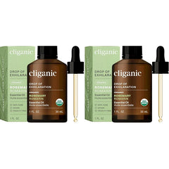 Cliganic Organic Rosemary Essential Oil for Hair, Skin, Aromatherapy - 100% Pure Natural Undiluted | Non-GMO Verified (Pack of 2)