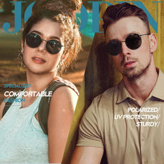 Joopin Polarized Semi Rimless Sunglasses Men Women, Classic Half Frame Sun Glasses UV400 Protection