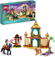 LEGO Disney Jasmine and Mulan’s Adventure 43208 Building Kit; A Fun Princess Construction Toy for Kids Aged 5+ (176 Pieces)