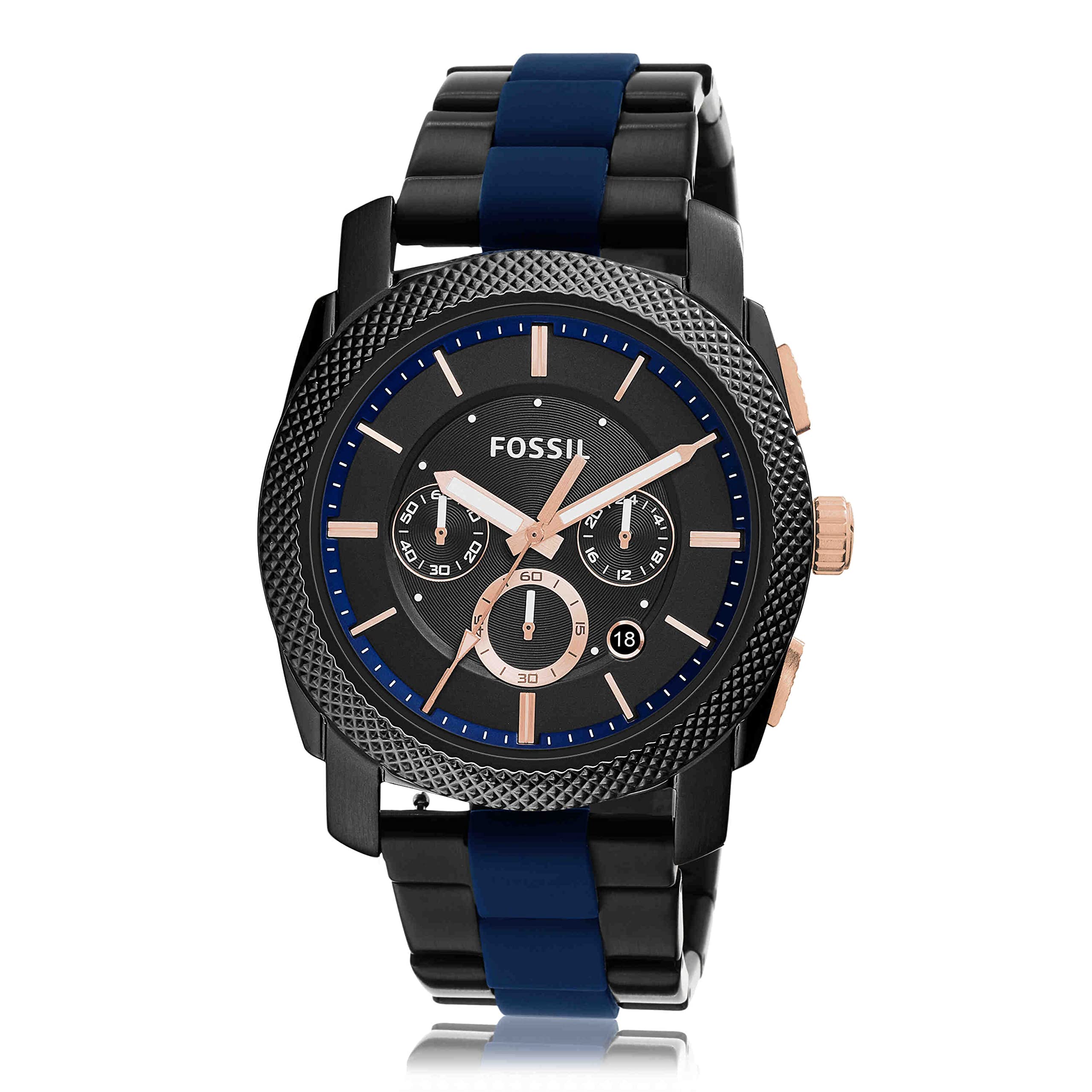 Fossil watch blue band best sale