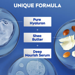 NIVEA Body Lotion for Dry Skin, Shea Smooth, with Deep Moisture Serum, 48H of Indulging Moisture Care, 250ml