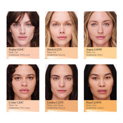 Ogee Complexion Perfecting Liquid Foundation - Lightweight Tinted Moisturizer For Face (Birch 0.25N - Fair, Neutral Undertones) - with Vitamin C & Jojoba Oil - Certified Organic & Made in USA