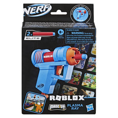 Nerf Roblox Mad City: Plasma Ray Dart Blaster, Pull-Down Priming Handle, 2 Elite Darts, Code to Unlock in-Game Virtual Item