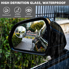 Essential Contraptions Showay Blind Spot Car Mirror 2 Pack-2 Inch Round Rear View Convex Mirrors, Off Color