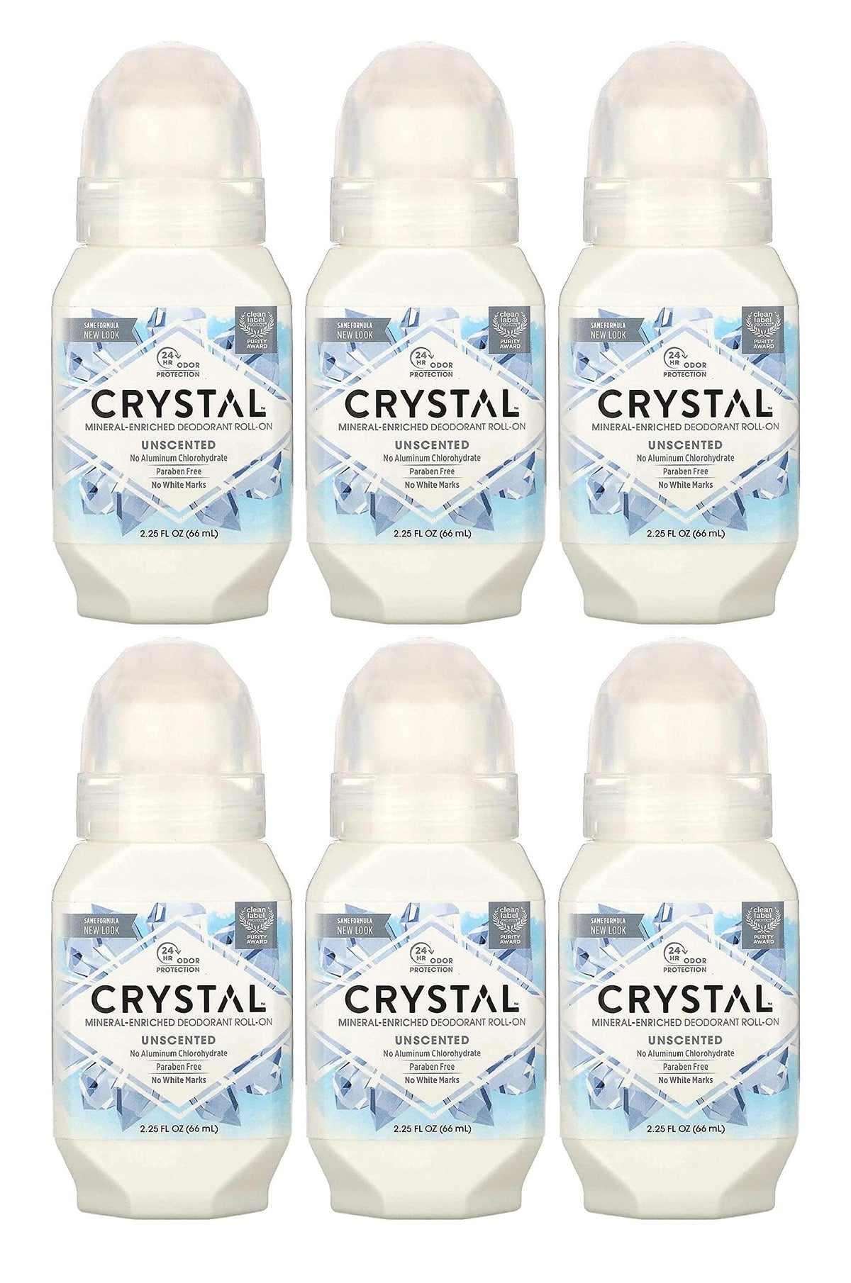 Crystal Essence Body Roll-On Deodorant, 2.25 Ounce - 6 per case.