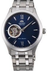 ORIENT Open Heart Men's Automatic Manual Winding Mechanical Classic Steel Band Skeleton Dial Wrist Watch