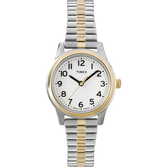 Timex Women's Essex Ave 25mm Watch - Two-Tone/White