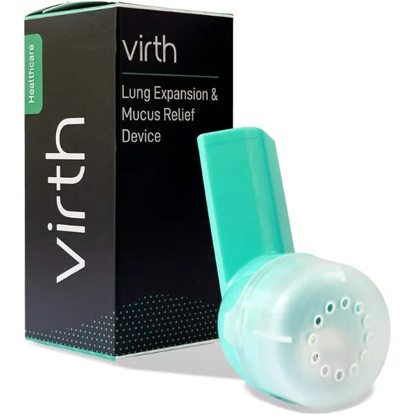 Virth Mucus Relief Device by Virth Breathing Exercise Device Clear Lungs Flutter Valve Lung Exerciser Device Lung Cleanse & Breathing Treatment Health & Wellness Device Enhanced Comfort
