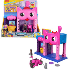 Fisher-Price Imaginext DC Super Friends Toy Catwoman Playhouse Playset with Figure & Accessories for Pretend Play Kids