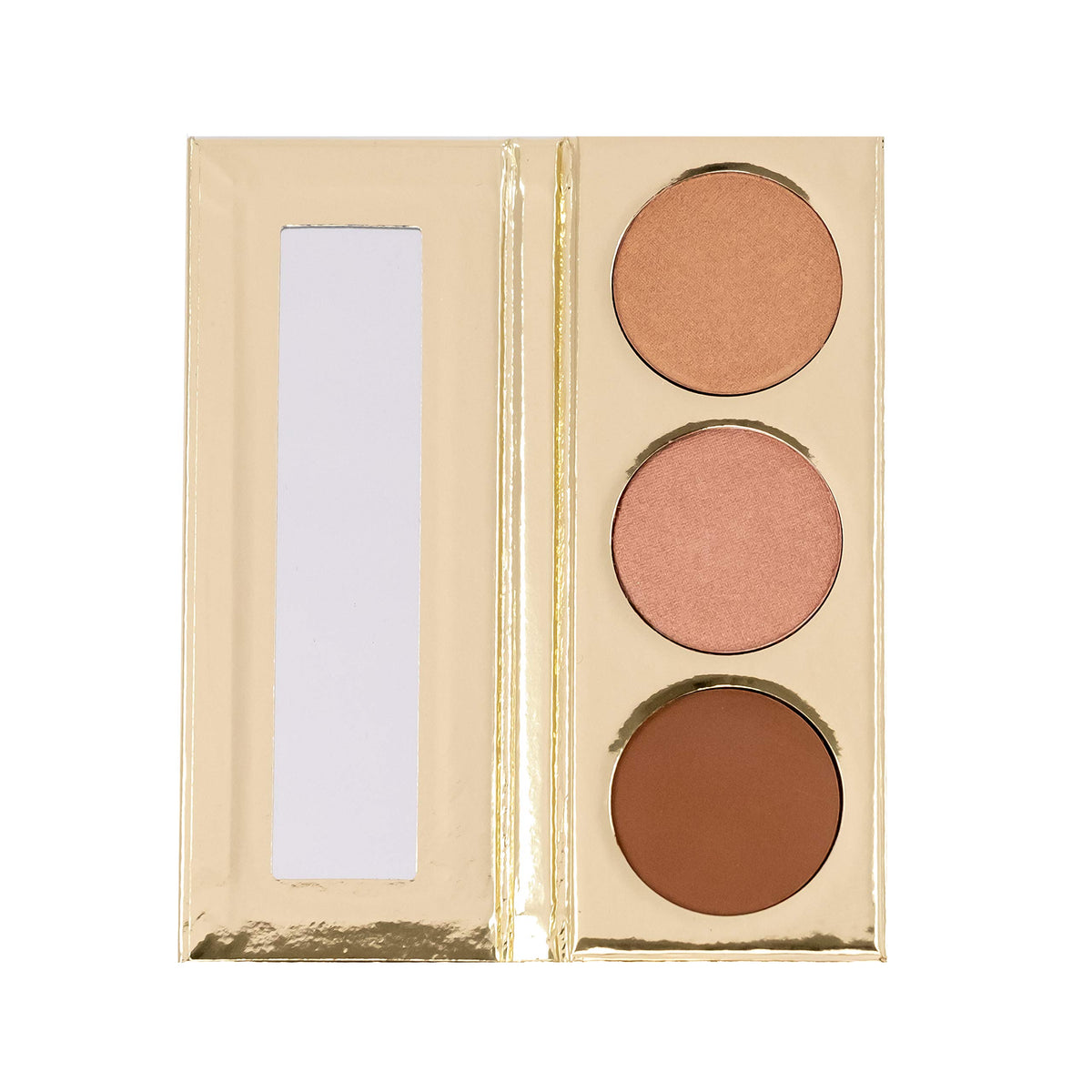 Gerard Cosmetics Starlet Palette Sunset & Vine 3 SHADE HIGHLIGHTER AND BRONZER FACE PALETTE, smooth application, highly pigmented, Use for blush, bronze and contour. CRUELTY FREE & USA MADE, VEGAN