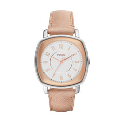 Fossil Women's Idealist Three-Hand Sand Leather Watch - Rose Gold