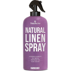 TreeActiv Natural Linen Spray, 8 fl oz, Lavender for Sleep, Beddings, Pillows, and Sheets With Tea Tree, Pillow Mist Freshener, 2000+ Sprays