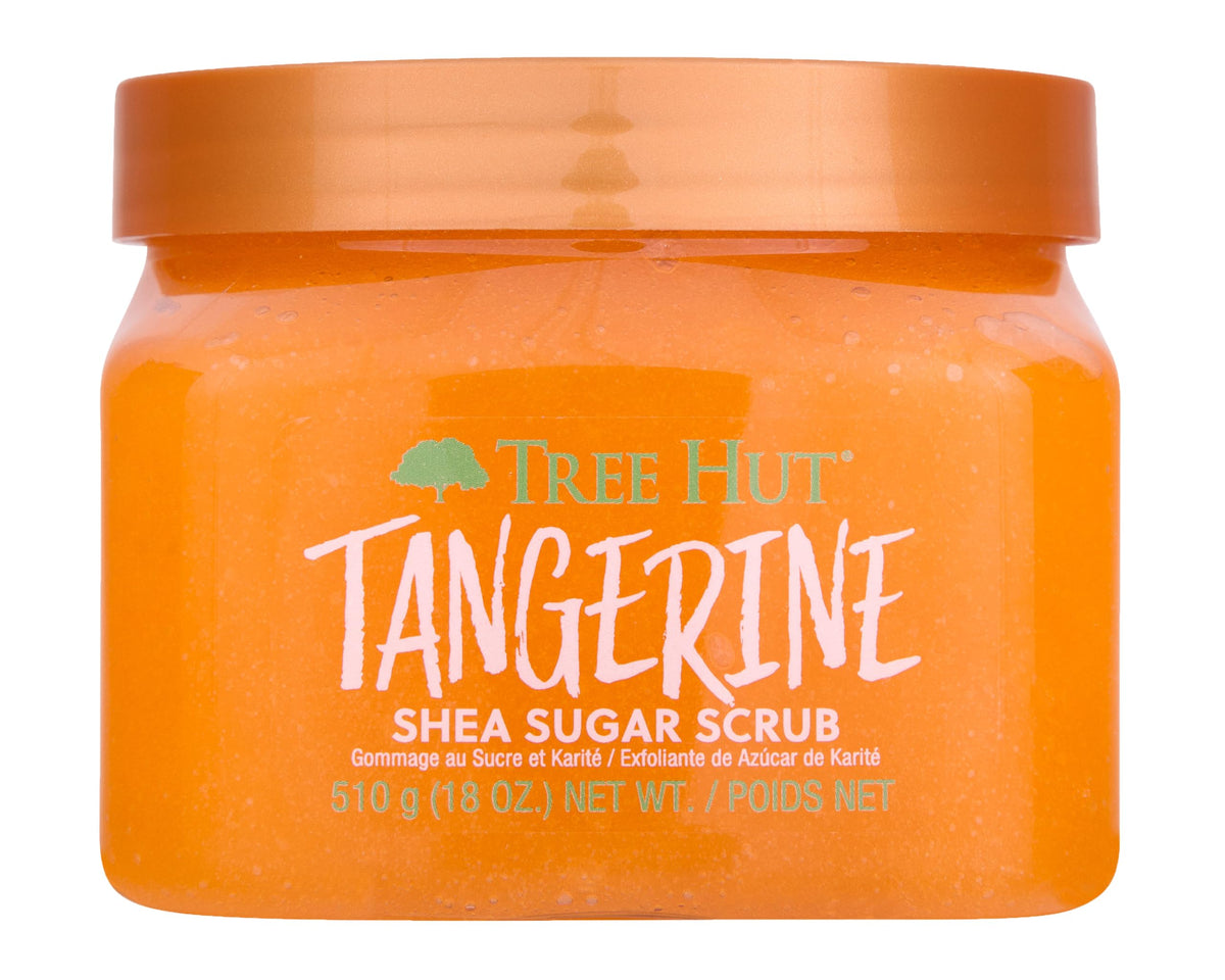 Tree Hut Tangerine Shea Sugar Scrub | 510g | Exfoliating & Nourishing | Brightening Vitamin C & Salicylic Acid | Paraben-Free & Vegan