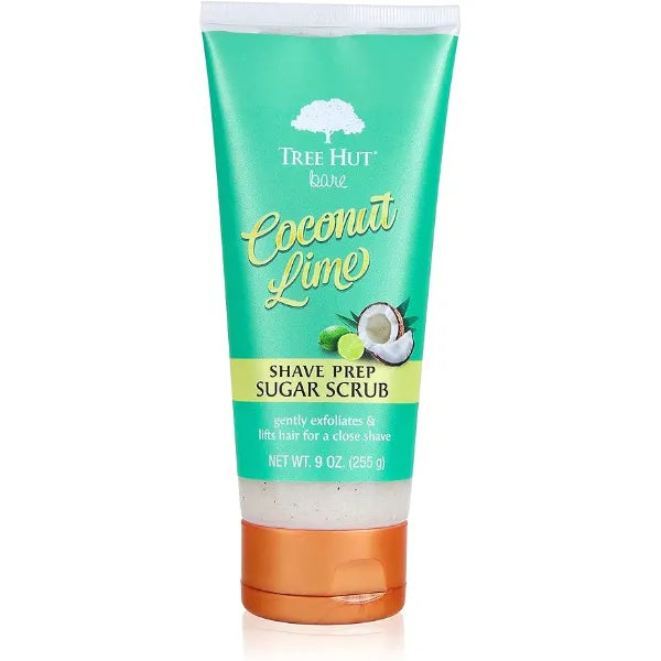Tree Hut Bare Shave Prep Sugar Scrub, Essentials for Soft, Smooth, Bare Skin , 9oz