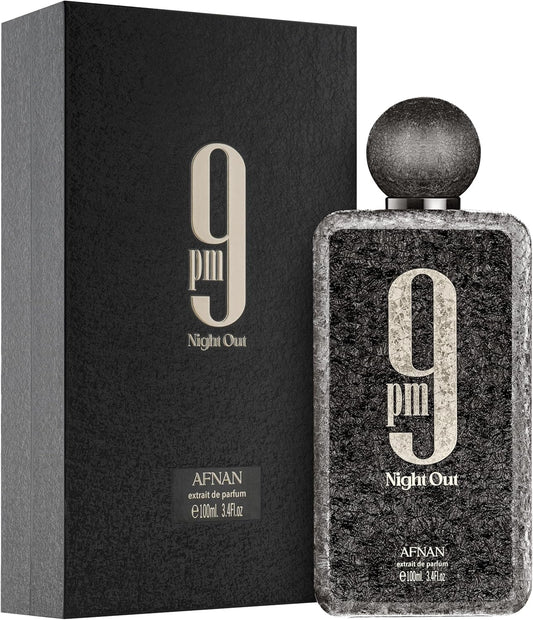 AFNAN 9 PM Night Out Unisex Extrait De Parfum - 100 ML
