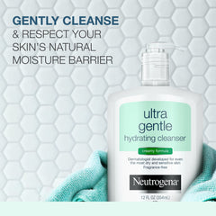 Neutrogena Ultra Gentle Hydrating Cleanser For Sensitive Skin, 12 Fl. Oz.