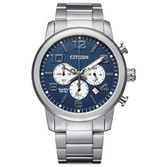 Citizen Quartz Mens Watch, Stainless Steel, Chronograph