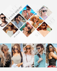 SUNGAIT Vintage Round Sunglasses for Women Men Classic Retro Designer Style