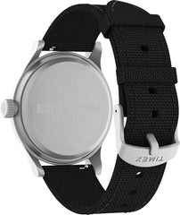 Timex Men's Analogue Quartz Watch with Fabric Strap TW2V64500, Black, strap