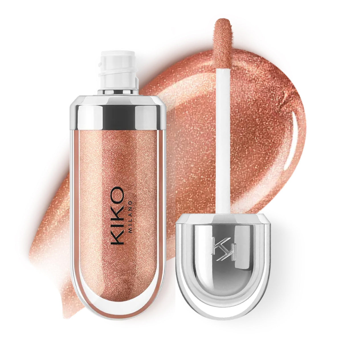 KIKO MILANO 3D Hydra Lip Gloss 18 Golden Sparkle, 6.5 ml