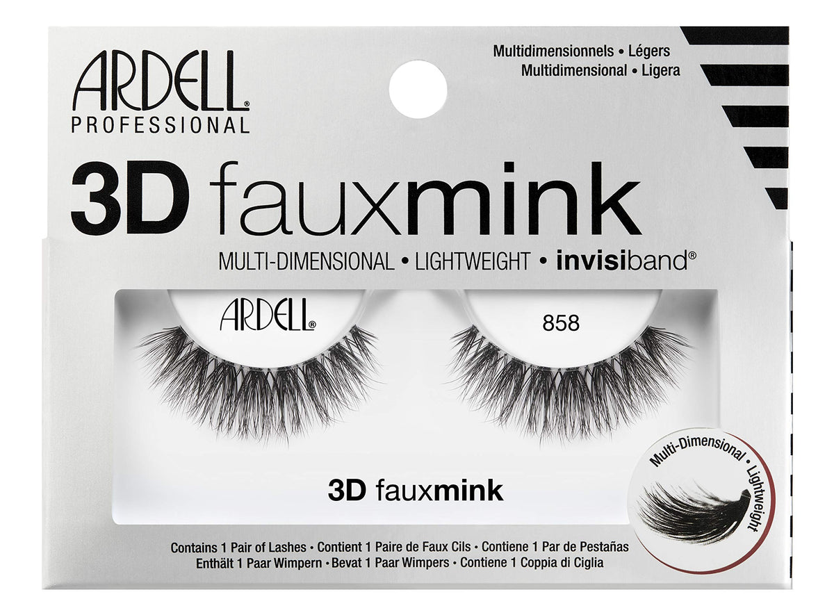 Ardell Professional 3D Fauxmink, Multidimensional, Lightweight and Invisiband- 858