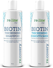 Paisle Botanics Biotin Shampoo and Conditioner for Thinning Hair Growth Thickening Shampoo for Hair Loss Treatment NATURAL Sulfate Free for Color Treated Hair Regrowth Treatment for Men and Women