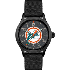 Timex Tribute Men's NFL Scout 40mm Quartz Fabric Strap - Miami Dolphins