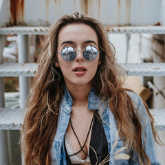 Joopin Round Polarized Sunglasses for Men Women, UV Protection Sun Glasses Small Circle Hippie Lennon Shades Sunglasses