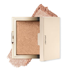 Jouer Powder Highlighter | Men & Women | Creamy Formula | Luxurious Finish | Buildable Pigment | Talc, Paraben, Gluten & Cruelty Free | Vegan Friendly