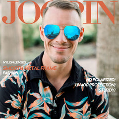 Joopin Sunglasses for Men Women, Polarized Classic Sun Glasses Metal Frame Nylon Lenses UV400 Protection