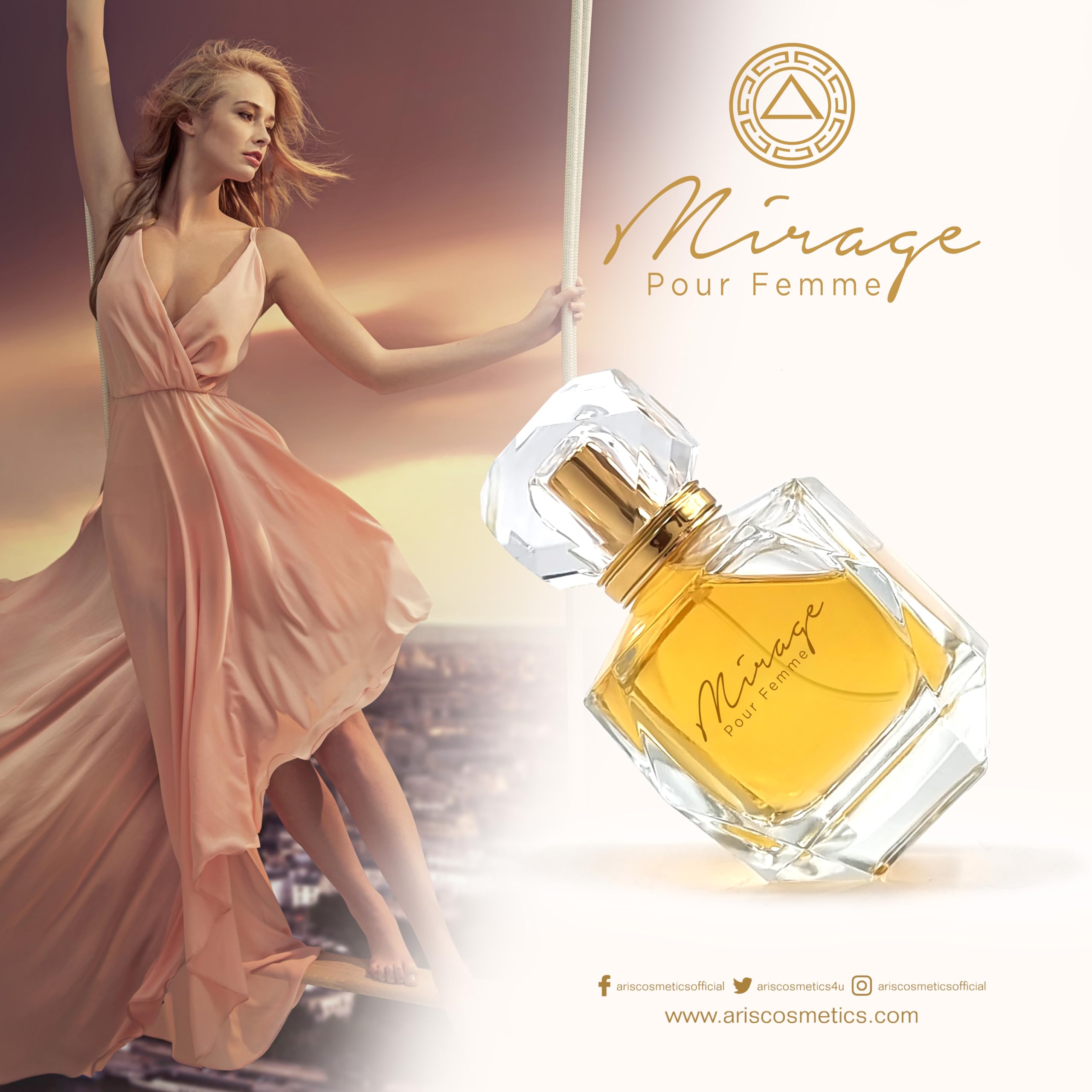 Mirage Aris for Women - EDP Spray Pour Femme Long Lasting Perfume Fragrance - Luxurious Scent Of Arabia - 100ml