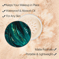 Matte Loose Powder Translucent Face Powder - Invisible Fixing Face Powder - Lightweight Setting Powder - Long Lasting Oil Control - Natural Lightweight Foundation for every type of skin (#Natural)