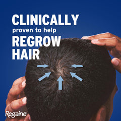Regaine Men Foam 5% Minoxidil, clinically proven to stimulate hair growth, 60g Single Pack
