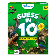 Skillmatics Card Game : Guess In 10 Deadly Dinosaurs | Gifts For Ages 8 And Up | Super Fun For Travel & Family Game Night