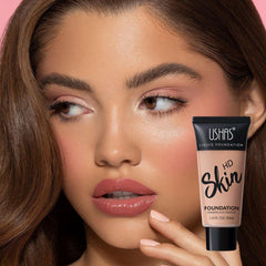 Makeup Foundation Full Coverage,Face Foundation Makeup 30 Ml - Powder Foundation Full Coverage for All Skin Types, Matte Oil Control Foundation