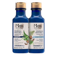 Maui Moisture Nourish & Moisture + Coconut Milk Shampoo + Conditioner to Hydrate and Detangle Curly Hair, Lightweight Daily Moisturizing Shampoo, Vegan, Silicone & Paraben Free, 13 Fl Oz