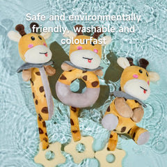 TUMAMA Baby Rattles 0-6 Months, 3Pcs Infant Boy Toys Rattles for Babies 0-6 Months, Super Soft Plush Rattles Sensory Toys for Newborn Gift