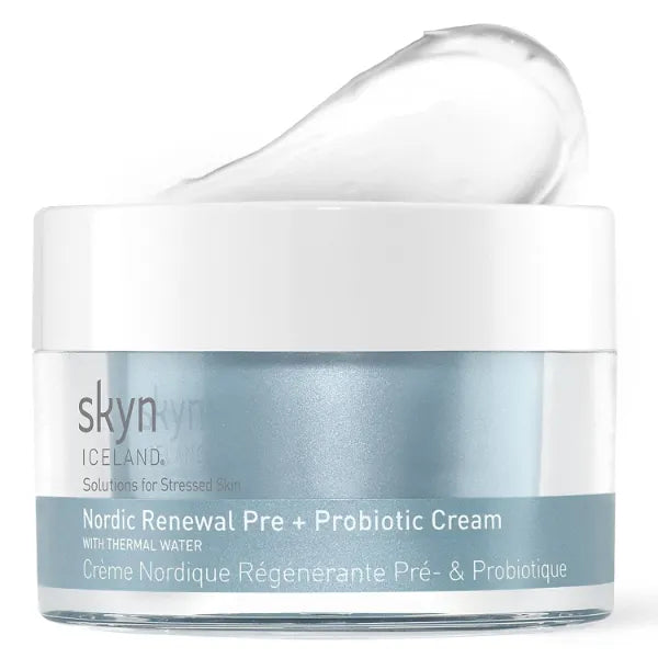 skyn ICELAND Nordic Renewal Pre and Probiotic Face Cream, Supports Skin Microbiome Barrier, Hydration and Radiance. Moisturizer for Dry, Sensitive Skin - 1.6 Fl Oz