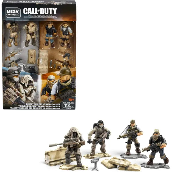 Mega Construx Call of Duty Desert Snipers Vs. Mercenaries, Multi (GCP06)