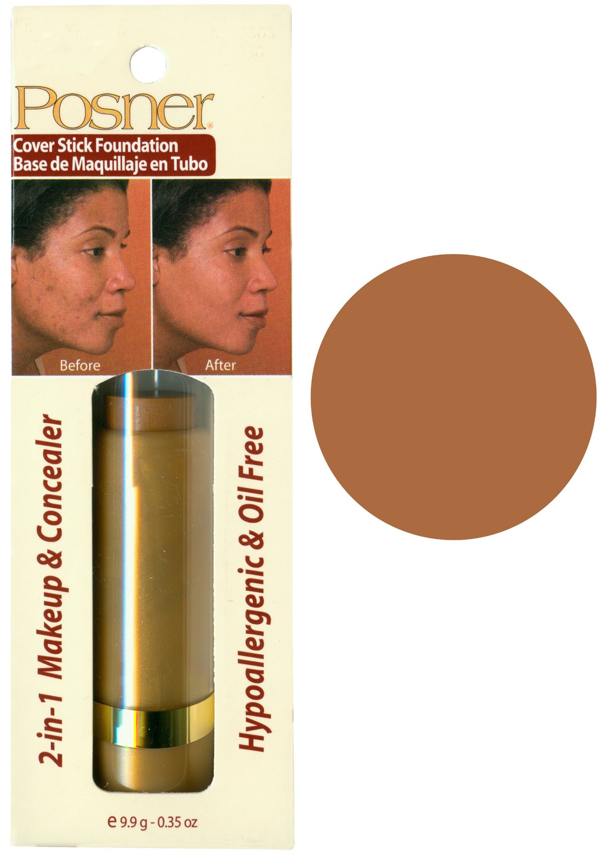 Posner Cover Stick Foundation - Medium Deep