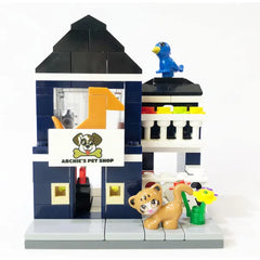 Brick Loot Mini City Building Set Collection – Includes Video Rental Store, Archie’s Pet Shop, Aquarium, Art Supply Store, Bank, Dinosaur World, Music Shop, Overpriced Coffee, Parisian Restaurant, Post Office & The Barn.