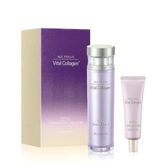 ISA KNOX AGE FOCUS VITAL COLLAGEN Essential Serum (2.4fl oz) - Korean Skin Care, Ampoule, Hydrolyzed Collagen, Vitamins C, B12 & E