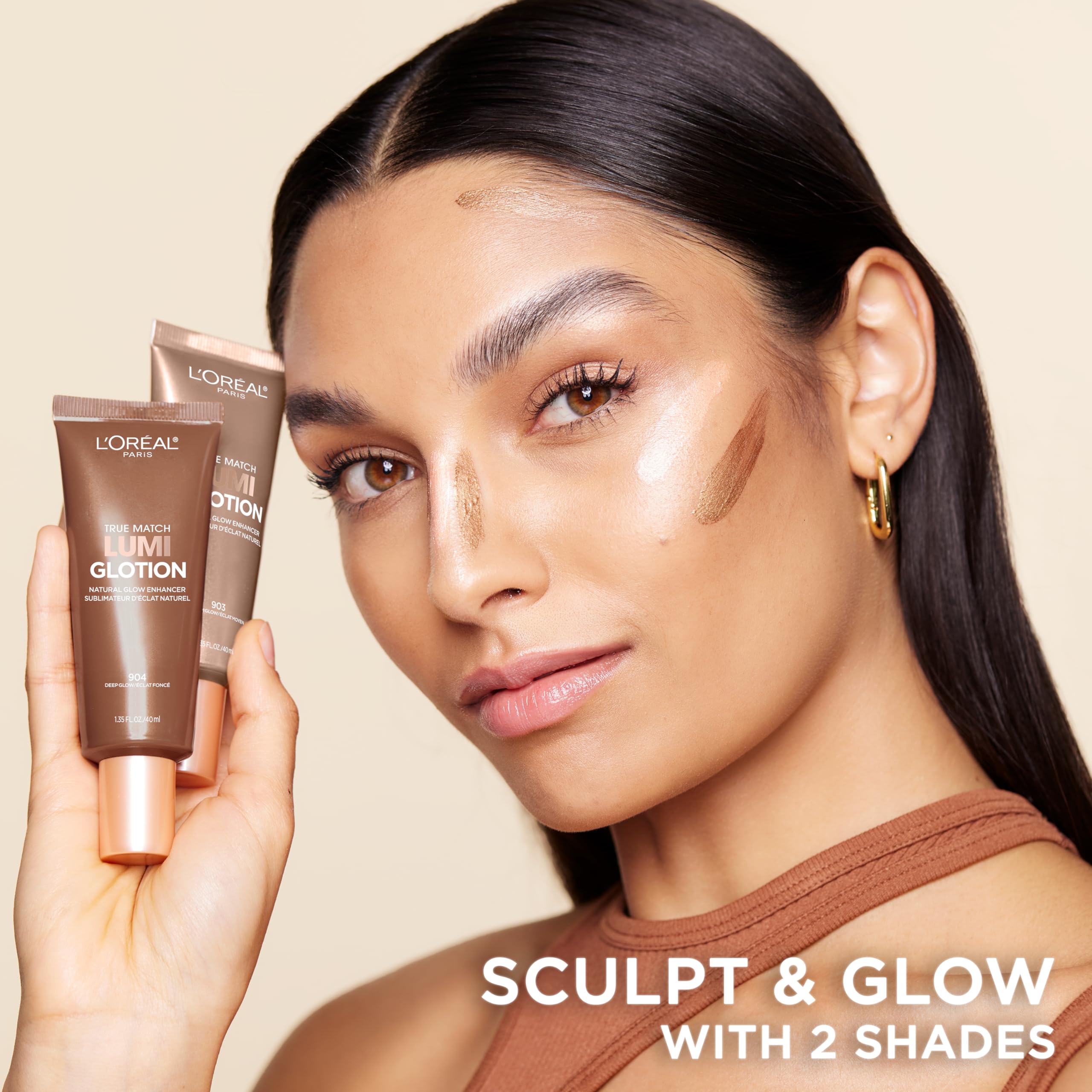 L’Oréal Paris L'Oreal Makeup True Match Lumi Glotion Natural Glow Enhancer Highlighting Lotion, 1 Count, Deep