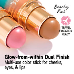 Physicians Formula Butter Glow & Go Multiuse Stick, Ultra-Creamy Radiant Finish Formula with Murumuru Butter, Vegan & Cruelty-Free- Beachy Pink