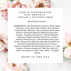 Mom's Secret 100% Natural Liquid Foundation, Organic, Vegan, Aloe Based, Natural Sun Protection, Gluten Free, Cruelty Free, Made in the USA, 1FL Oz. (Honey)